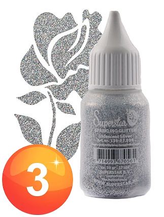 Superstar Sparkling Glitter Silber