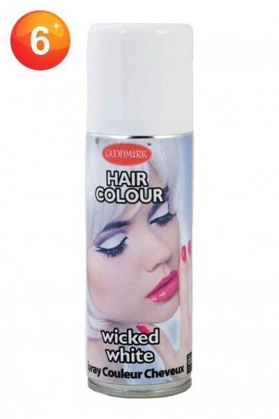 Weiße Haarspray Weiß 125 ml