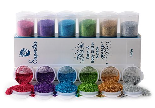 Happy Fine Glitter Mix 6-pack 90 ml 98982