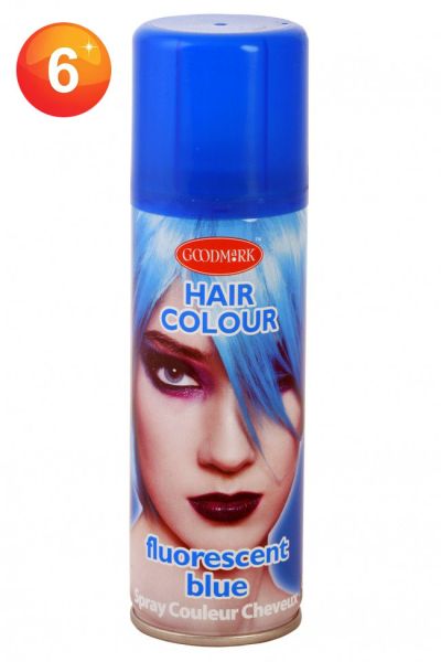 Fluor Blauer Haarspray Blau 125 ml